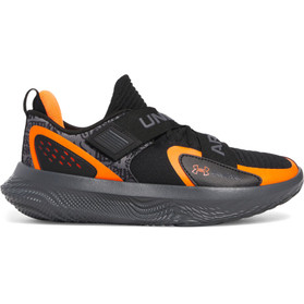 under armour basketball shoes black and orange
