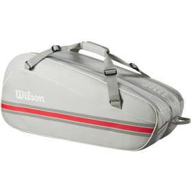 WILSON 1914 Heritage Tennis Racket Tassen - Crème/Donker Navy, Crème/Donker Navy, Duffel WILSON 1914 Heritage Tennis Racket Tassen - Crème/Donker Navy, Crème/Donker Navy, Duffel