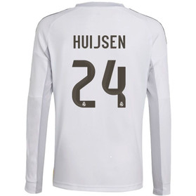 adidas Real Madrid Thuis Longsleeve Huijsen Kids
