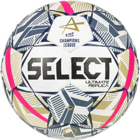 Ballon Select Replica EHF European League V25 – Taille 3, Cousu Main, Approuvé EHF, HPU 1000