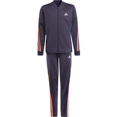 adidas 3 Stripe Tricots Poly Tracksuit Meisjes