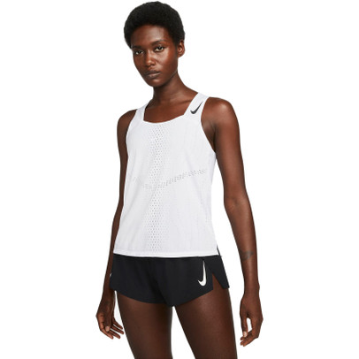 Nike aeroswift singlet white sales