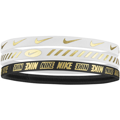 Nike Metallic Haarbänder 3.0 3er Pack