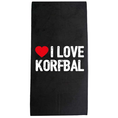 I Love Korfbal Handdoek