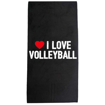 I Love Volleyball Handdoek