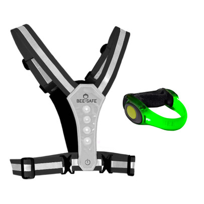 Beesafe Weste & Led Armband Batterie
