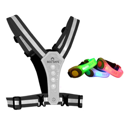 Beesafe Weste USB & Led Armband Trio