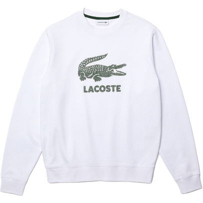 Lacoste crew neck sweatshirt fleece store