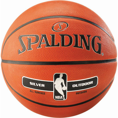 Spalding NBA Silver Rubber Basketball