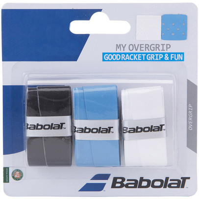 Babolat My Overgrip 3 St. Zwart, Wit en Blauw