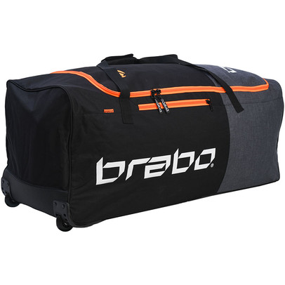 Brabo Stand up Wheelie Goalie Bag Zwart/Oranje