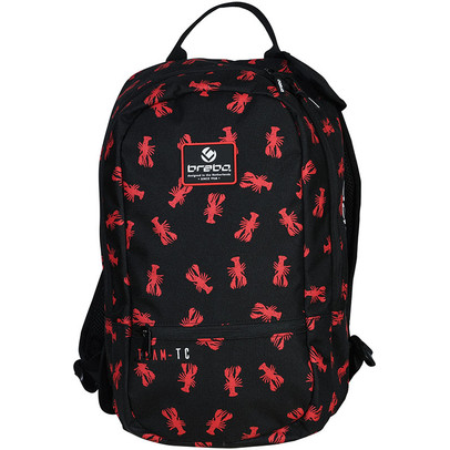 Brabo Backpack Lobster Zwart/Rood