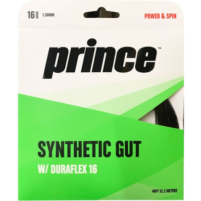 Prince Synthetic Gut Duraflex Set Black