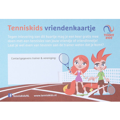 Tenniskids vriendenkaartje 25 st.