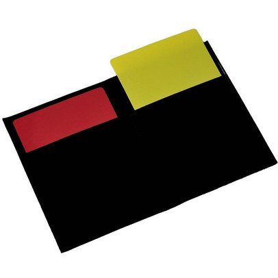 Rode/gele kaart in etui