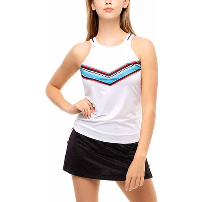 Lucky in Love Color Block Tie Back Tank