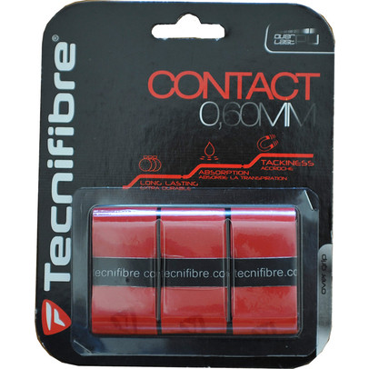 Tecnifibre Pro Contact Overgrip 3 Pcs. Red