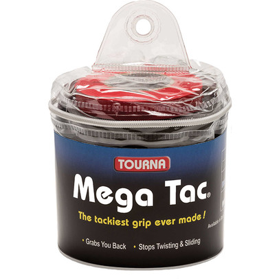 Tourna Mega Tac Overgrip 30 St. Svart