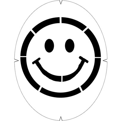 Schablon Smiley