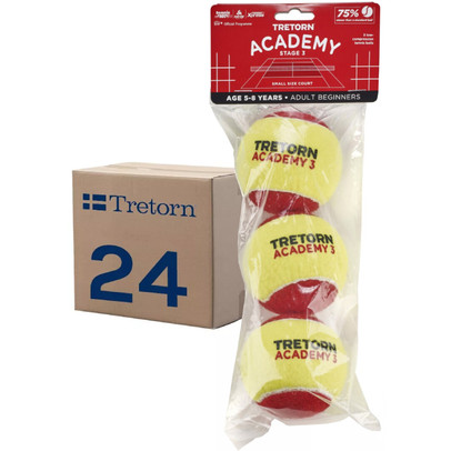 Tretorn Academy Rood 24x3 St. (6 Dozijn)
