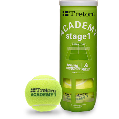 Tretorn Academy Stage 1 Green 24x3st. (6 Dozijn)