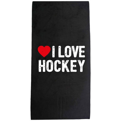I Love Hockey Handtuch
