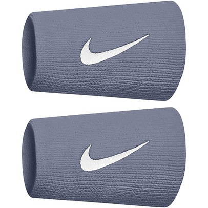 Nike Tennis Premier Doublewide Wristbands Grey