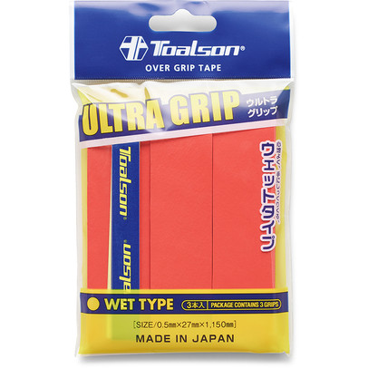 Toalson Ultra Overgrip 3 St. Neon Rood