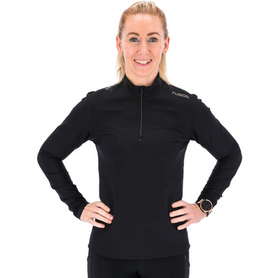 Fusion Long Sleeve Half Zip Damen
