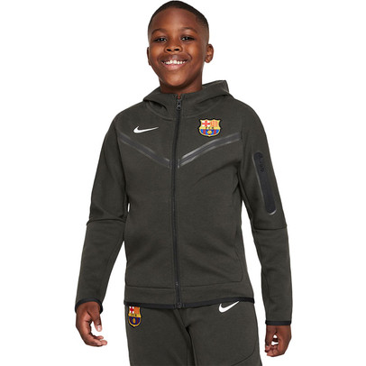 Nike FC Barcelona Tech Fleece Full-Zip Hoody Kids - FootballDirect.com