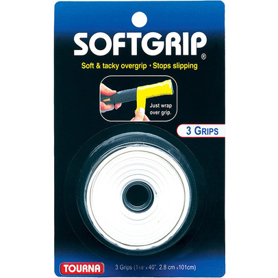 Tourna Softgrip Overgrip 3 Pcs. White