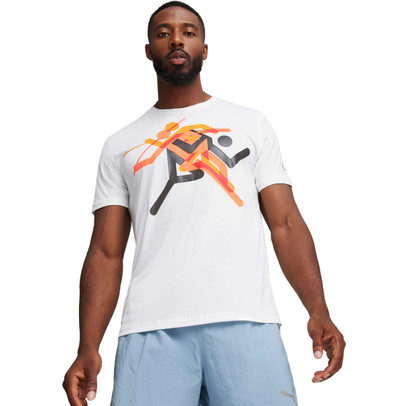 PUMA RUN Faster Icons Graphic T-Shirt Heren