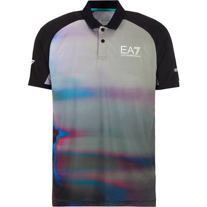 EA7 Graphic Glitch Polo