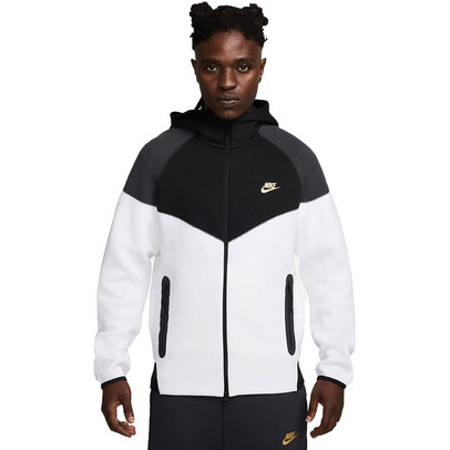 Nike tech fleece hoodie full zip zwart best sale