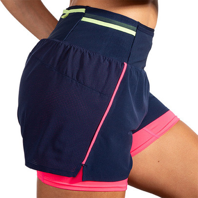 Brooks High Point 3" 2-in-1 Short 2.0 Dames