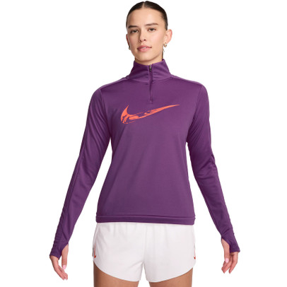 Nike Swoosh 1/2 Zip Långärmad Tröja Dam