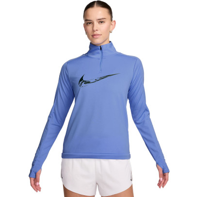 Nike Swoosh 1/2 Zip Långärmad Tröja Dam