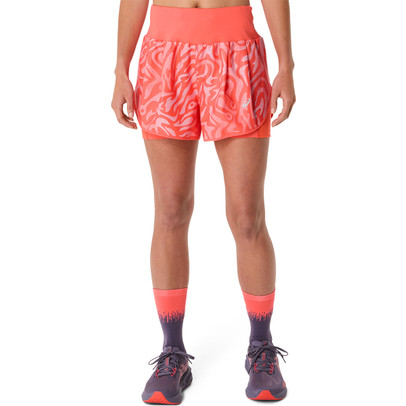 ASICS Road All Over Print 2in1 3'' Short Dames