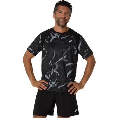 ASICS Road All Over Print T-Shirt Herr