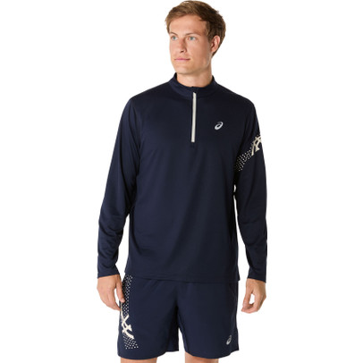 ASICS Icon Half-Zip Longsleeve T-Shirt Herren