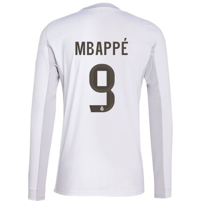 adidas Real Madrid Thuis Shirt Longsleeve Mbappé 9