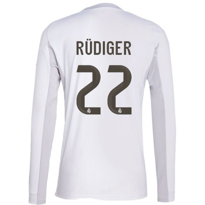 adidas Real Madrid Thuis Shirt Longsleeve Rüdiger