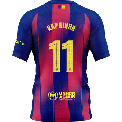 Nike FC Barcelona Thuis Shirt Raphinha 11 Kids