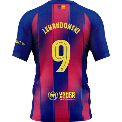 Nike FC Barcelona Thuis Shirt Lewandowski 9 Kids