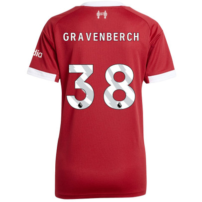 adidas Liverpool Thuis Shirt Gravenberch 38 Dames