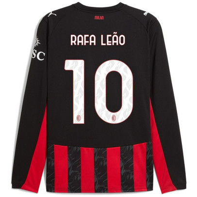 Puma AC Milan Thuis Shirt Longsleeve Rafa Leão 10