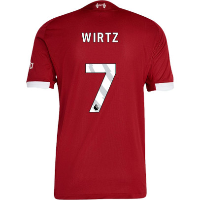 adidas Liverpool Authentic Home Kit Wirtz 7