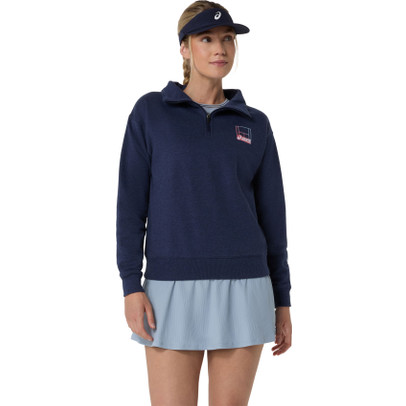 Asics Court Core Graphic Half Zip Sweater