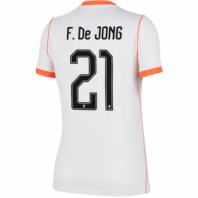 Nike Nederland Uit Shirt WK F. de Jong 21 Dames