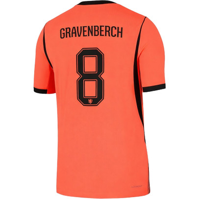 Nike Nederland Match Thuis Shirt WK Gravenberch 8